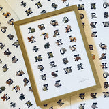 Framed Sonoran Alphabet Print by Westerner Studio