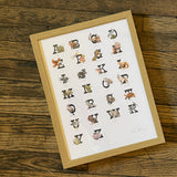 Framed Sonoran Alphabet Print by Westerner Studio