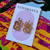 Acrylic and Polymer Earrings by Luna and Saya