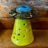 Handmade Cermic UFO Lanterns by Tough Kitty Designs