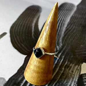 Black Onyx Rings by Forged Silver Dust