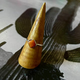 Orange Spiney Rings by Forged Silver Dust*