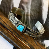 Silver + Turquoise Cuffs by Honeycomb Organics