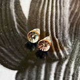 Silver Flower Studs by Honeycomb Organics