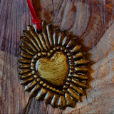 Sacred Heart Tin Ornaments