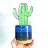 Stained Glass Cactus by Goodness Glass