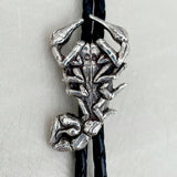 White Bronze & Silver Cast Bolo Ties by Heliotrope