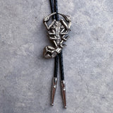 White Bronze & Silver Cast Bolo Ties by Heliotrope