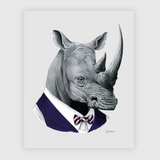 Dapper Animal Art Prints 8X10