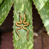 Lightweight Wool Snake Earrings by Bobbi Solum