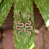 Lightweight Wool Snake Earrings by Bobbi Solum