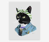 Dapper Animal Art Prints 8X10