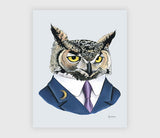 Dapper Animal Art Prints 5x7