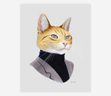 Dapper Animal Art Prints 8X10