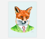 Dapper Animal Art Prints 5x7