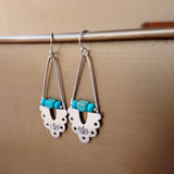 Sterling Silver Papel Picado Earrings by Cactus Bloom Design