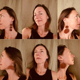 Locally Tanned Leather Earrings by Tucson Tannery