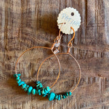 Gemstone and Turquoise Earrings by Patina Jewelry