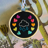 Hand Stitched Ornaments by Mehgan on the Moon