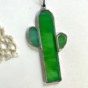 Stained Glass Saguaro Sun-Catchers by The Glass Desert
