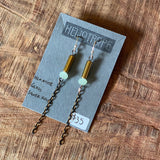 Bone/Gemstone Accent Earrings by Heliotrope