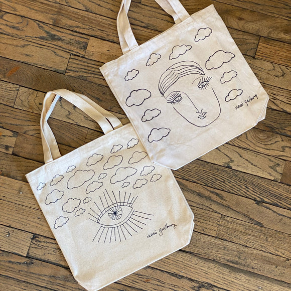 Hand-Painted Tote Bag by Val Galloway