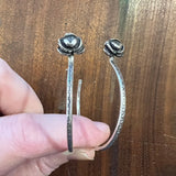 Large Silver Hoop Earrings by High & Dry Jewelry