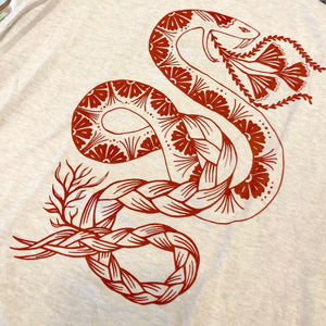 Braided Snake Tee by Rachael Rios