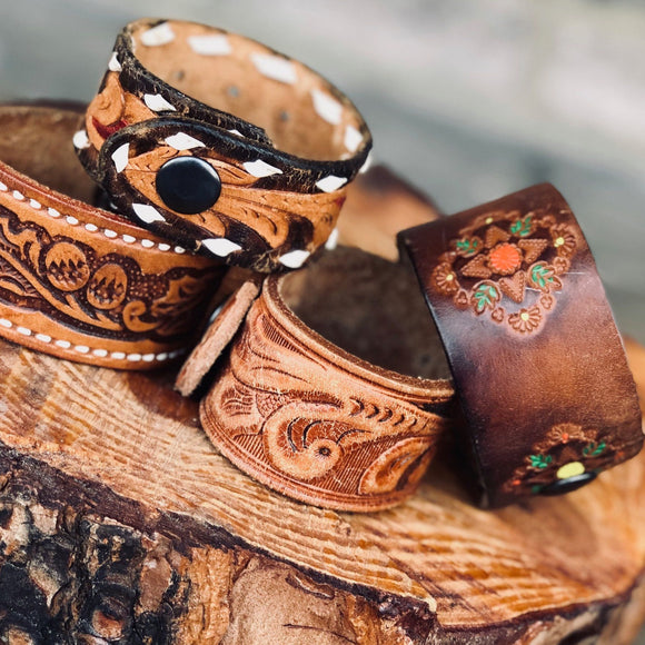 Leather cuffs for sale discount