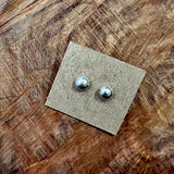 Silver Drop Stud Earrings by Lumenrose