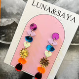 Acrylic and Polymer Earrings by Luna and Saya