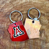 AZ & Saguaro Keychains by the Lost Highway Sign Company