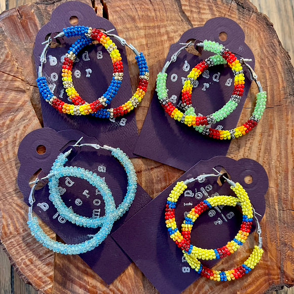 Beaded Hoops by Beads Over Diamonds
