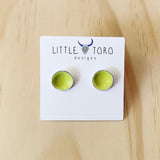 Enameled Dot Earrings by Little Toro Designs