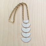 Cinco Enameled Necklace by Little Toro Designs
