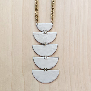 Cinco Enameled Necklace by Little Toro Designs