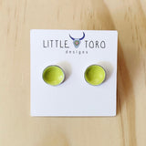 Enameled Dot Earrings by Little Toro Designs