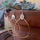 Mixed Metal Hoops by Cactus Bloom Design