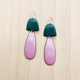 Enameled Two-Piece Earrings by Little Toro Designs