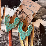 Desert Dreaming Ceramic Earrings by Tough Kitty Designs