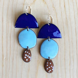 Enameled Three-Piece Earrings by Little Toro Designs