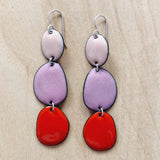 Enameled Three-Piece Earrings by Little Toro Designs