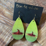 Upcycled Drop Earrings by Bem·Te·Vi·Co*