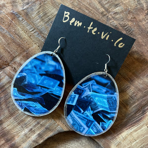 Upcycled Drop Earrings by Bem·Te·Vi·Co*
