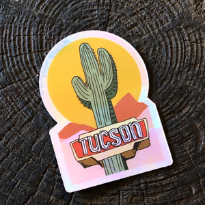 Tucson Holographic Neon Stickers by Juju & Moxie