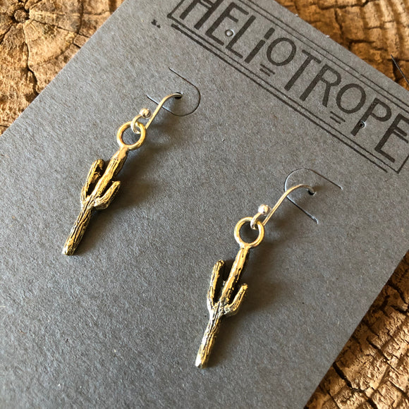 Tiny Saguaro Earrings by Heliotrope