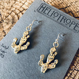 Prickly Pear Cactus Earrings by Heliotrope