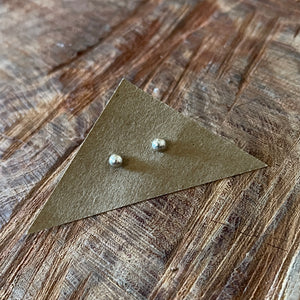Silver Drop Stud Earrings by Lumenrose
