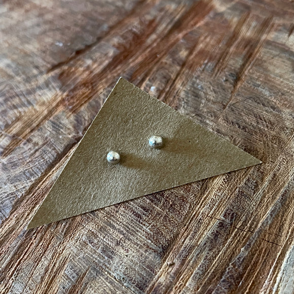 Silver Drop Stud Earrings by Lumenrose