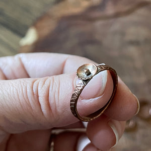 Copper Flower Ring